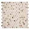 Andova Tiles SAMPLE Dexo 1 x 1 Glass Penny Round Mosaic Wall  Floor Tile SAM-ANDDEX332